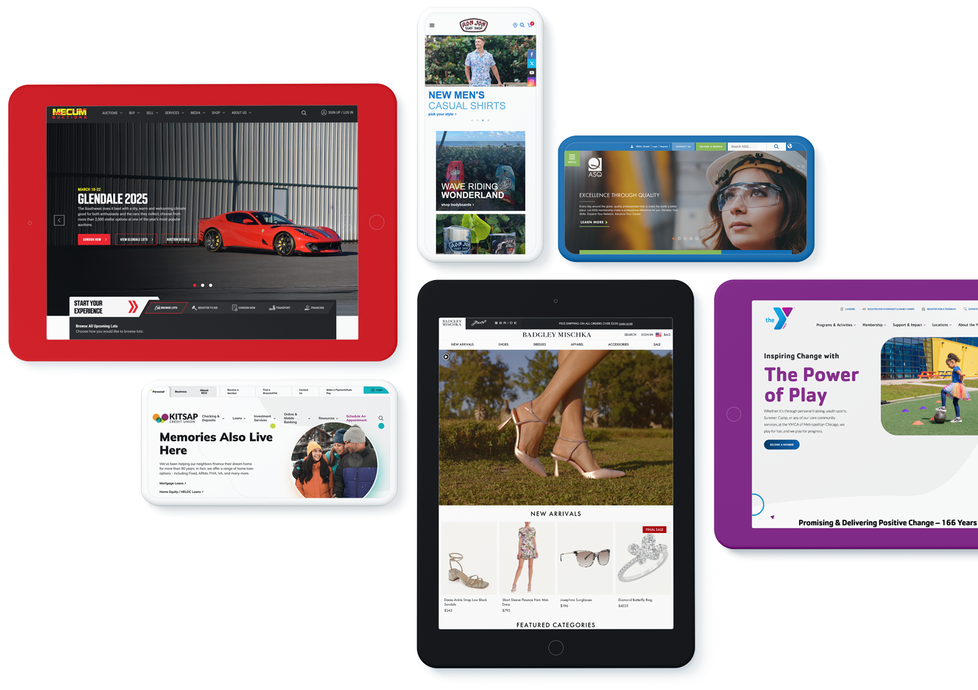 Responsive Website Design and Web Development Examples by American Websites Development Website Company's Service